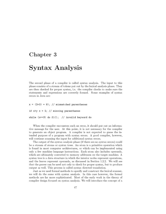 Compiler Design: Theory, Tools, and Examples - Page 67
